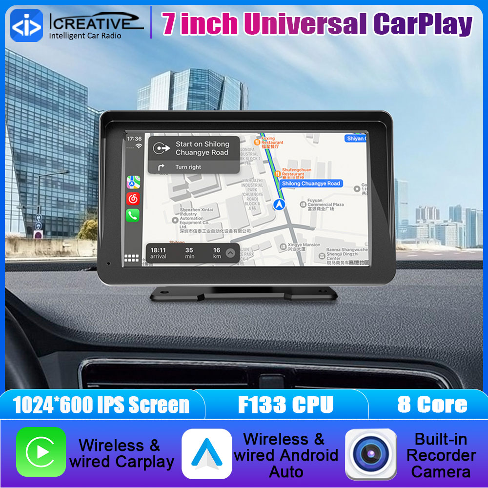 7인치 무선 CarPlay & 안드로이드 오토 터치 H - Audio Music Image 리뷰 및 가격