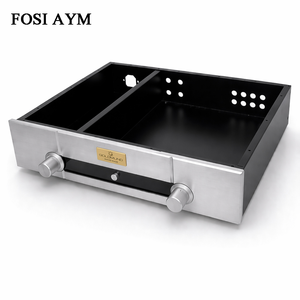FOSI AYM 430x340x95mm 알루미늄 쉘 골 - Headphone Amplifier Dac 리뷰 및 가격