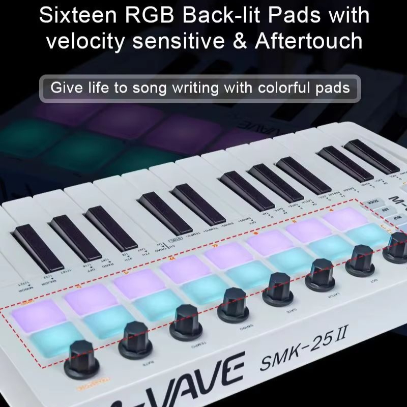 M-Vave Smk-25 미디 키보드 컨트롤러 25키  - Midi Controller Pad 리뷰 및 가격