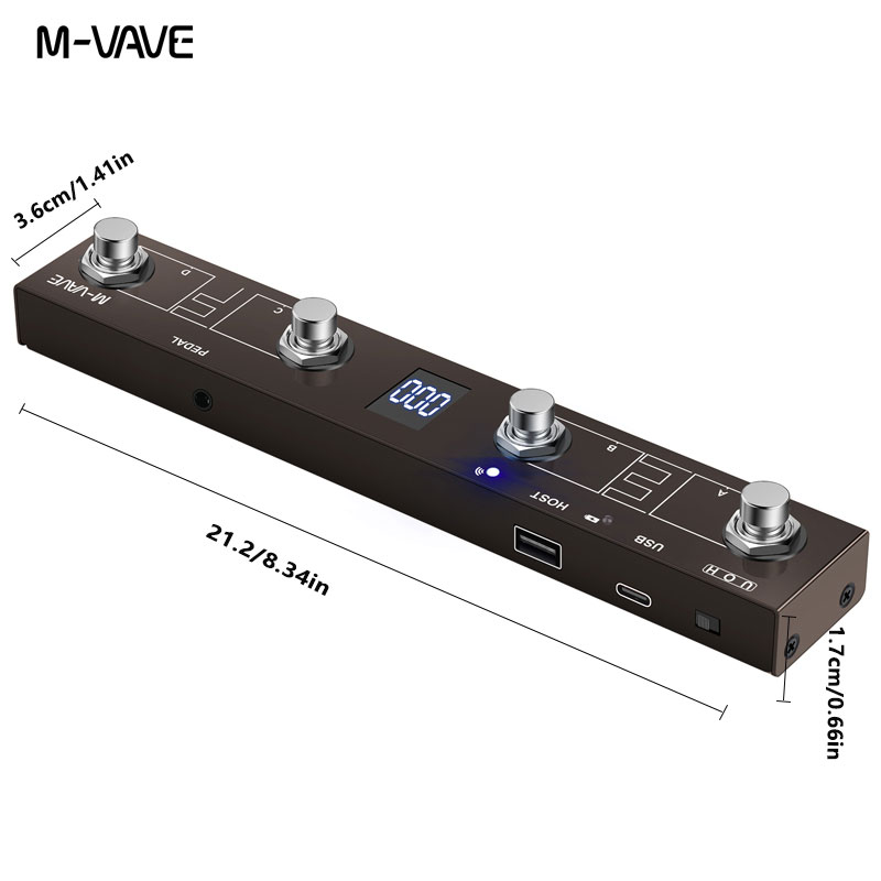 M-VAVE 디지털 멀티 이펙트 프로세서 