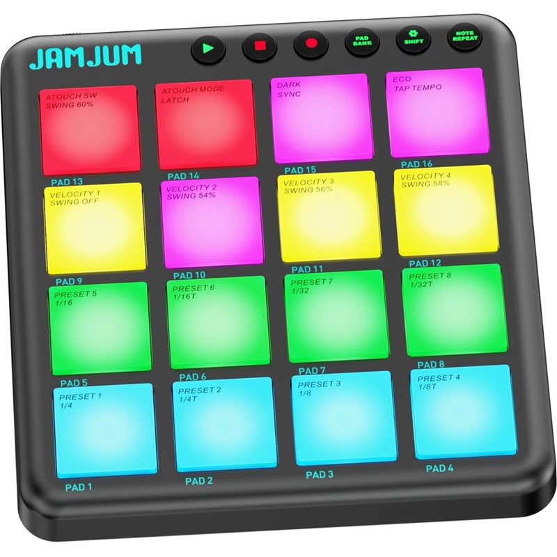 【여행 필수품】JAMJUM MIDI 컨트롤러 16키 다 - Midi Controller Pad 리뷰 및 가격
